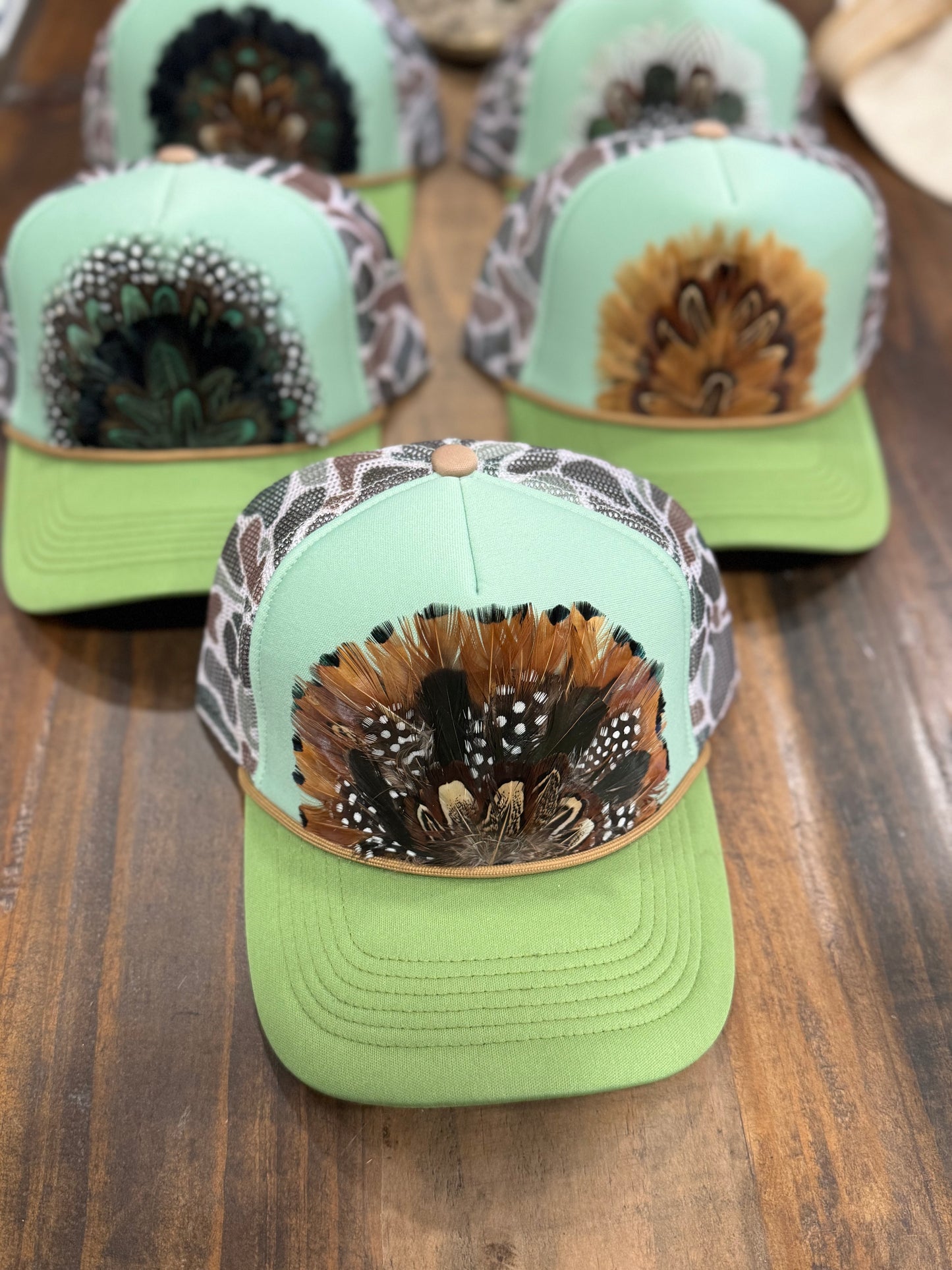 Alicia Reservation “Feather Trucker”