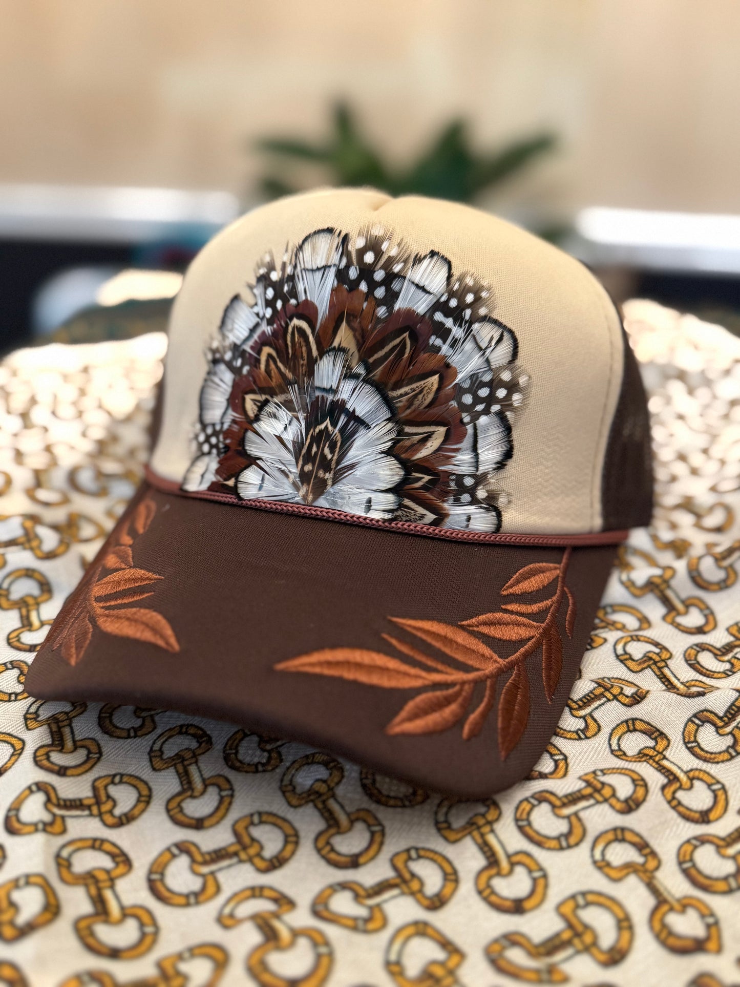 Dale Laurel Feather Trucker