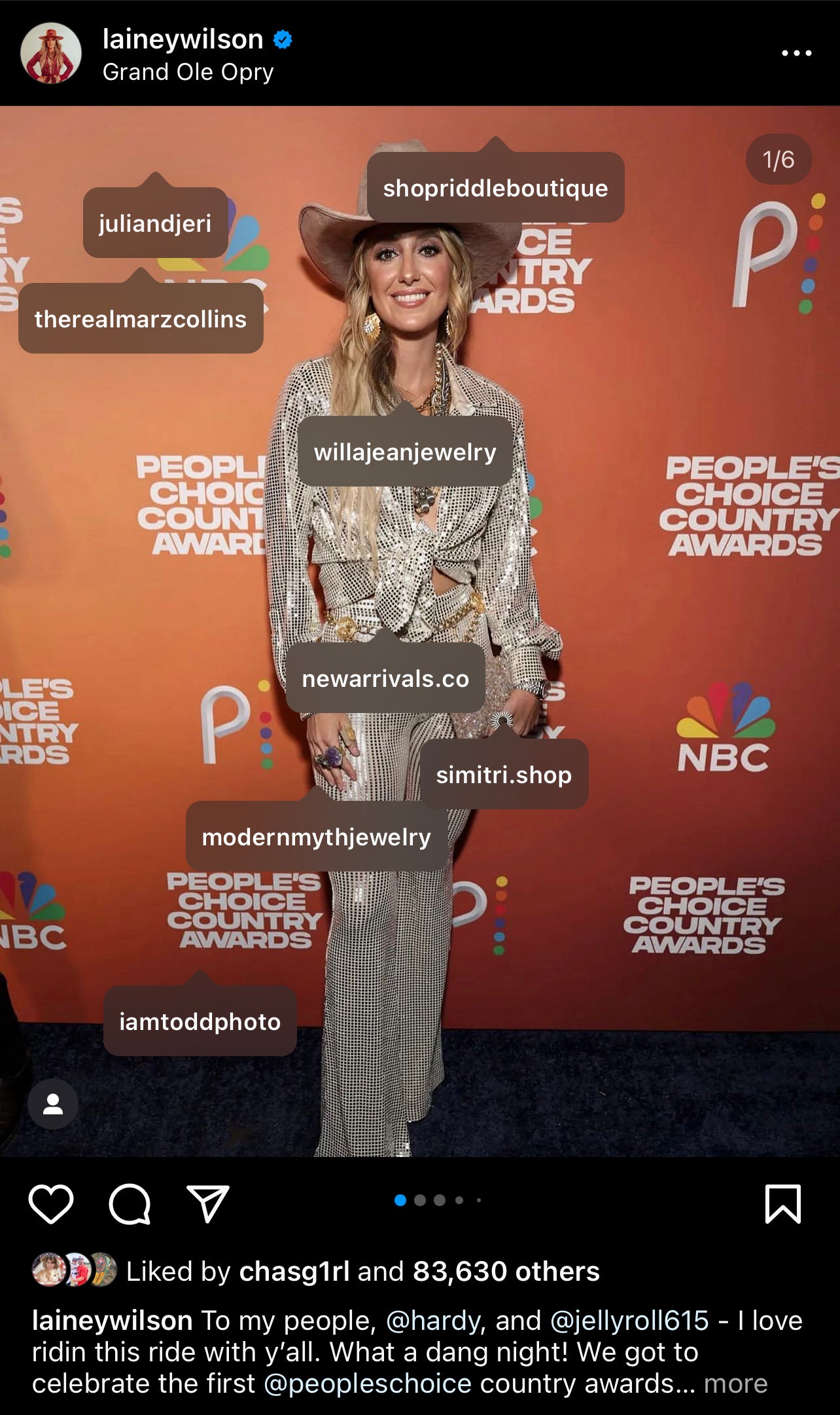 The Lighting Bolt Hat as seen on Lainey Wilson ๐ค