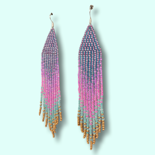 Pastel Seed Bead Earrings