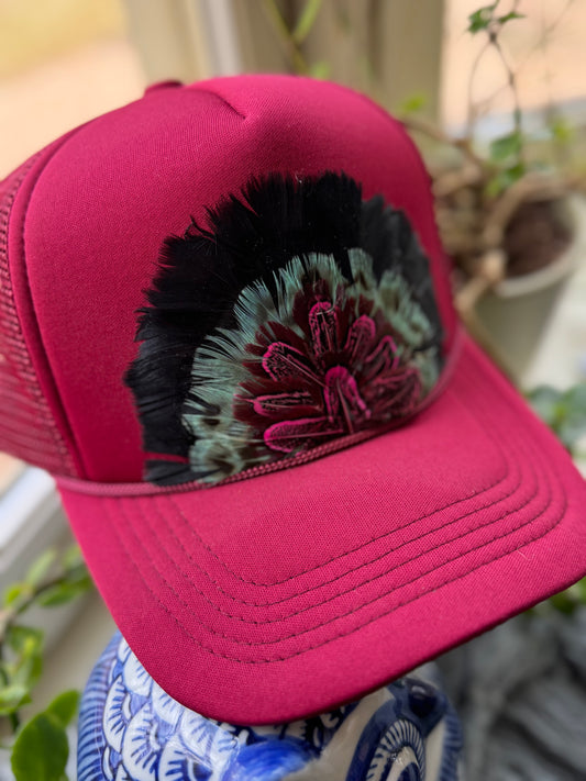 Barn Yard Feather Trucker