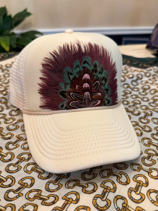 Peacock Feather Trucker